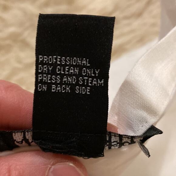 Anne Carson Linen Embroidered Beaded Midi Skirt Sz 6 Midi Slit Front Embellished - Picture 6 of 14